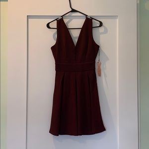 Haute Monde Maroon party dress size M